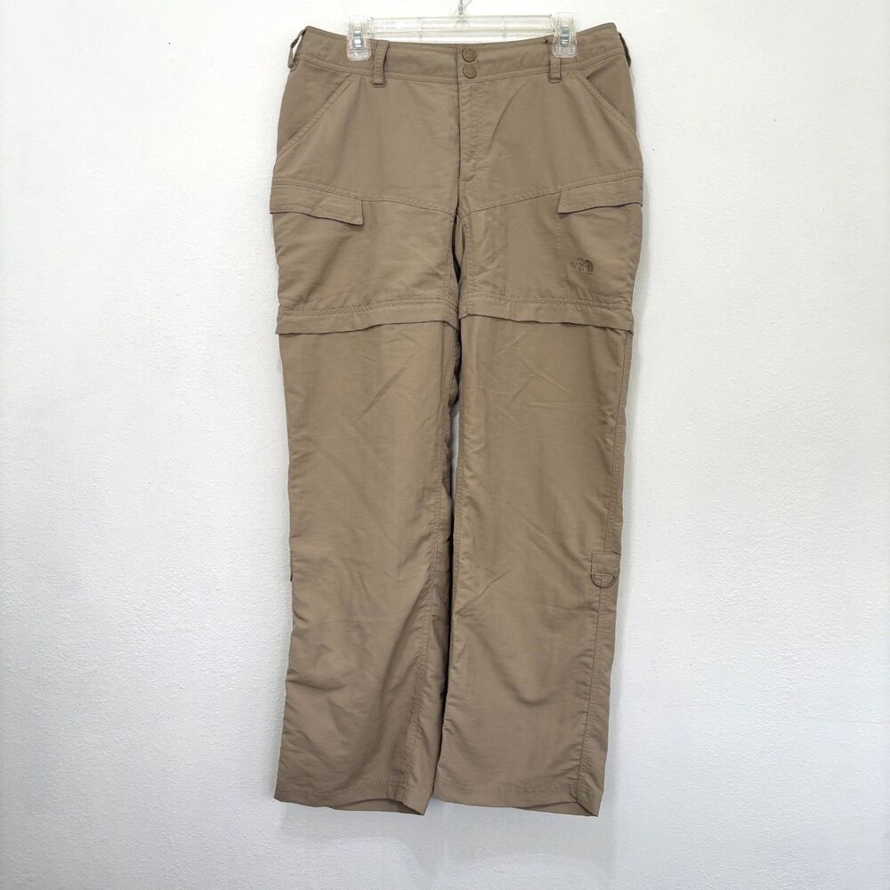 The North Face Womens Convertible Hiking Pants 12 Utility Gorpcore Outdoor Khaki